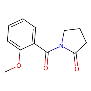 2-Pyrrolidinone, 1-(2-methoxybenzoyl)- structure