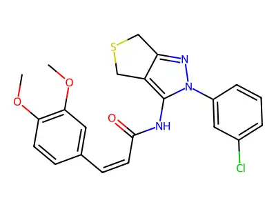 CAS 450341-20-5 - C22H20ClN3O3S structure
