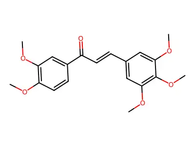 (2E)-1-(3,4-dimethoxyphenyl)-3-(3,4,5-trimethoxyphenyl)prop-2-en-1-one structure