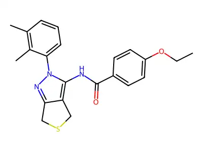 N-[2-(2,3-dimethylphenyl)-2H,4H,6H-thieno[3,4-c]pyrazol-3-yl]-4-ethoxybenzamide structure
