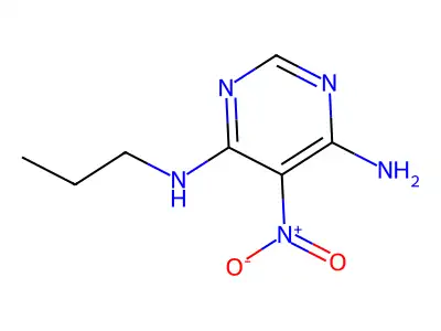 5-nitro-N4-propylpyrimidine-4,6-diamine structure