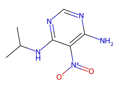 5-nitro-N-(propan-2-yl)pyrimidine-4,6-diamine structure