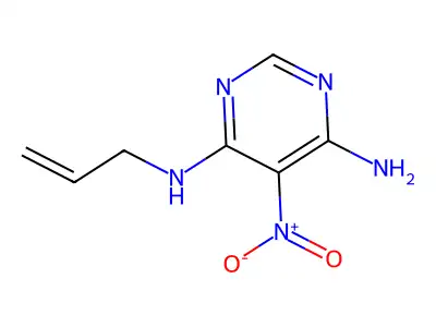 N4-allyl-5-nitropyrimidine-4,6-diamine structure