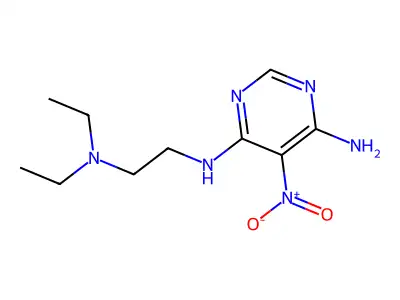 N4-(2-(Diethylamino)ethyl)-5-nitropyrimidine-4,6-diamine structure