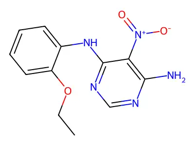N4-(2-ethoxyphenyl)-5-nitropyrimidine-4,6-diamine structure