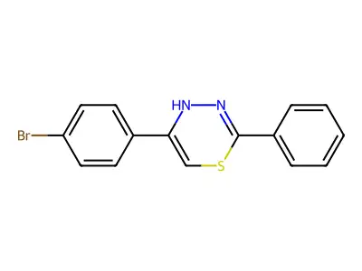 5-(4-bromophenyl)-2-phenyl-4H-1,3,4-thiadiazine structure