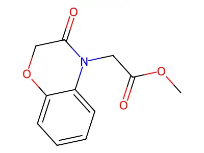 methyl (3-oxo-2,3-dihydro-4H-1,4-benzoxazin-4-yl)acetate structure