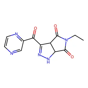 (3aS,6aS)-5-Ethyl-3-(pyrazine-2-carbonyl)-3a,6a-dihydro-1H-pyrrolo[3,4-c]pyrazole-4,6-dione structure