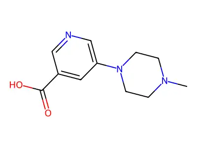 5-(4-methylpiperazin-1-yl)pyridine-3-carboxylic Acid structure