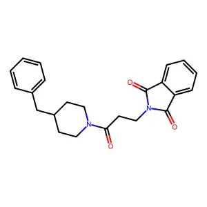 2-[3-(4-benzylpiperidin-1-yl)-3-oxopropyl]-1H-isoindole-1,3(2H)-dione structure