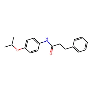 3-苯基-N-[4-(异丙氧基)苯基]丙酰胺 structure