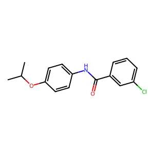 3-氯-N-(4-异丙氧基苯基)苯甲酰胺 structure