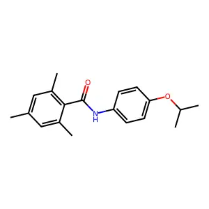 2,4,6-trimethyl-N-[4-(propan-2-yloxy)phenyl]benzamide structure