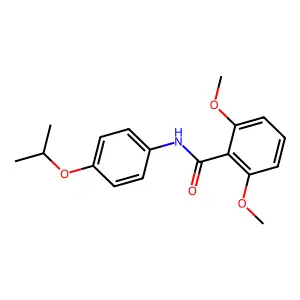 2,6-二甲氧基-N-(4-异丙氧基苯基)苯甲酰胺 structure