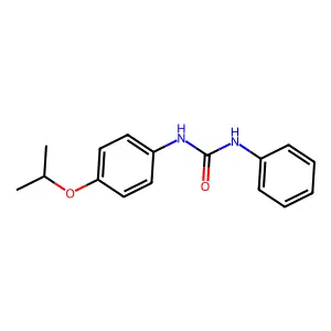 1-Phenyl-3-(4-propan-2-yloxyphenyl)urea structure