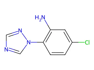 5-chloro-2-(1H-1,2,4-triazol-1-yl)aniline structure