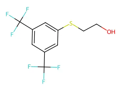 3,5-Bis(trifluoromethyl)phenylthioethanol structure
