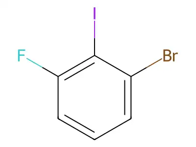 1-Bromo-3-fluoro-2-iodobenzene structure