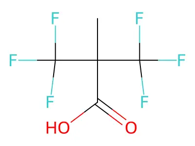 3,3,3-Trifluoro-2-methyl-2-(trifluoromethyl)propanoic acid structure