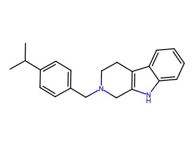 2-[(4-Propan-2-ylphenyl)methyl]-1,3,4,9-tetrahydropyrido[3,4-b]indole structure