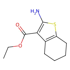 Ethyl 2-amino-4,5,6,7-tetrahydrobenzo[b]thiophene-3-carboxylate structure