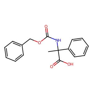 2-{[(Benzyloxy)carbonyl]amino}-2-phenylpropanoic acid structure