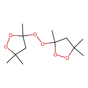 3,3'-Dioxybis[3,5,5-trimethyl-1,2-dioxolane] structure