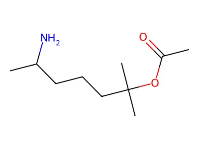 5-Amino-1,1-dimethylhexyl acetate structure