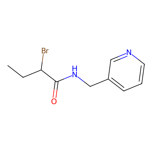 2-Bromo-N-[(pyridin-3-YL)methyl]butanamide structure
