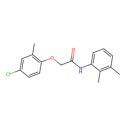 2-(4-chloro-2-methylphenoxy)-N-(2,3-dimethylphenyl)acetamide structure