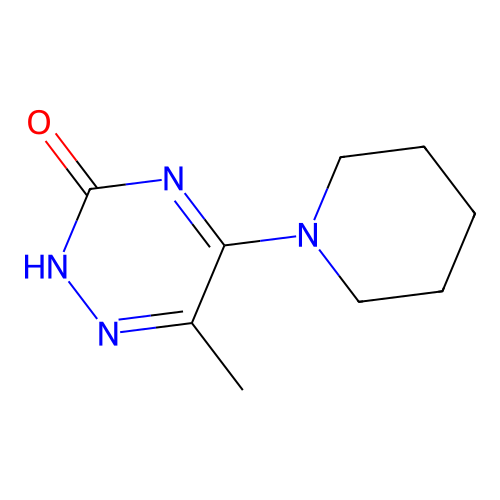 6-methyl-5-piperidin-1-yl-2H-1,2,4-triazin-3-one structure
