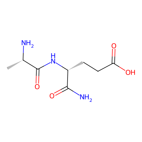 L-Alanyl-D-Alpha-Glutamine structure