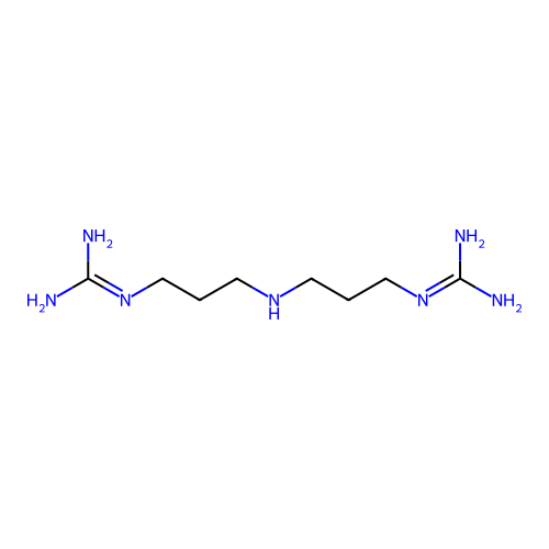 N-[3-(3-Guanidino-propylamino)-propyl]-guanidine structure