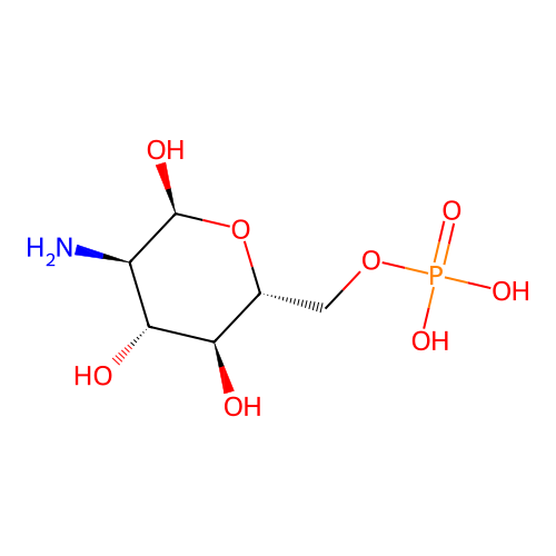 Glucosamine 6-Phosphate structure