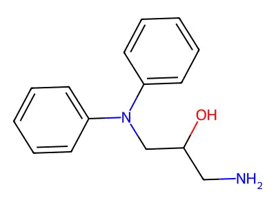 1-Amino-3-diphenylamino-propan-2-ol structure
