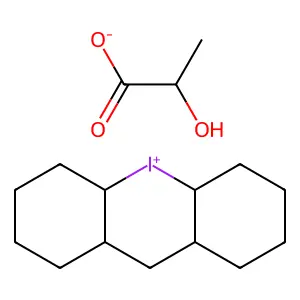 DIBENZIODOLIUM LACTATE structure