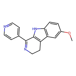 3H-Pyrido(3,4-b)indole, 4,9-dihydro-6-methoxy-1-(4-pyridinyl)- structure