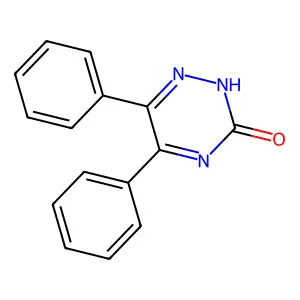 5,6-diphenyl-1,2,4-triazin-3(2H)-one structure