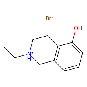 5-Isoquinolinol, 1,2,3,4-tetrahydro-2-ethyl-, hydrobromide structure