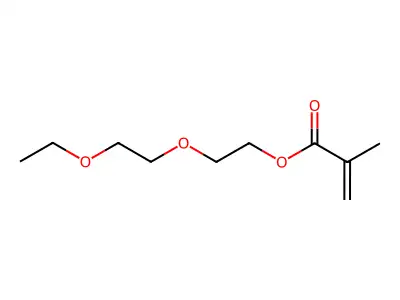 Ethoxy(diethylene glycol) methacrylate structure