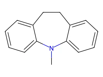 5-Methyl-10,11-dihydro-5H-dibenzo[b,f]azepine structure