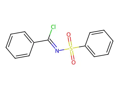 N-(Benzenesulfonyl)benzenecarboximidoyl chloride structure