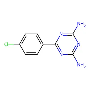 6-(4-氯苯基)-1,3,5-三嗪-2,4-二胺 structure