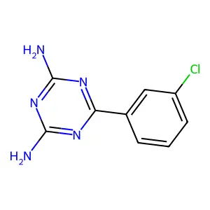 6-(3-Chlorophenyl)-1,3,5-triazine-2,4-diamine structure
