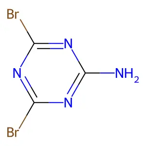 4,6-二溴-1,3,5-三嗪-2-胺 structure