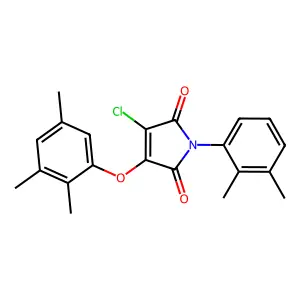 3-Chloro-1-(2,3-dimethylphenyl)-4-(2,3,5-trimethylphenoxy)pyrrole-2,5-dione structure