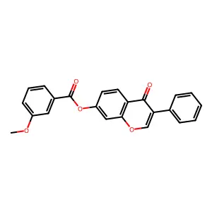 4-oxo-3-phenyl-4H-chromen-7-yl 3-methoxybenzoate structure