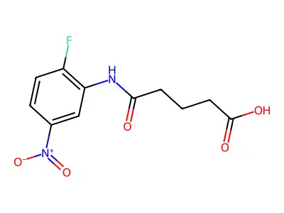 5-(2-Fluoro-5-nitroanilino)-5-oxopentanoic acid structure