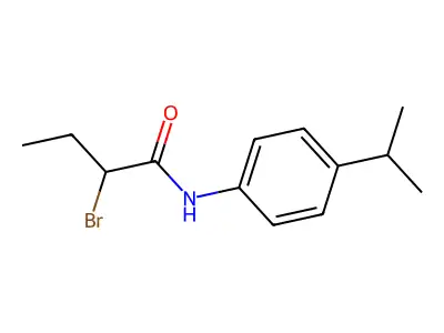 2-Bromo-N-(4-isopropylphenyl)butanamide structure