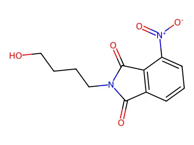 2-(4-Hydroxybutyl)-4-nitroisoindoline-1,3-dione structure